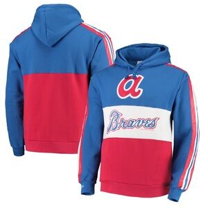 NWT Men's Atlanta Braves Mitchell & Ness Leading Scorer Pullover Hoodie 2xl